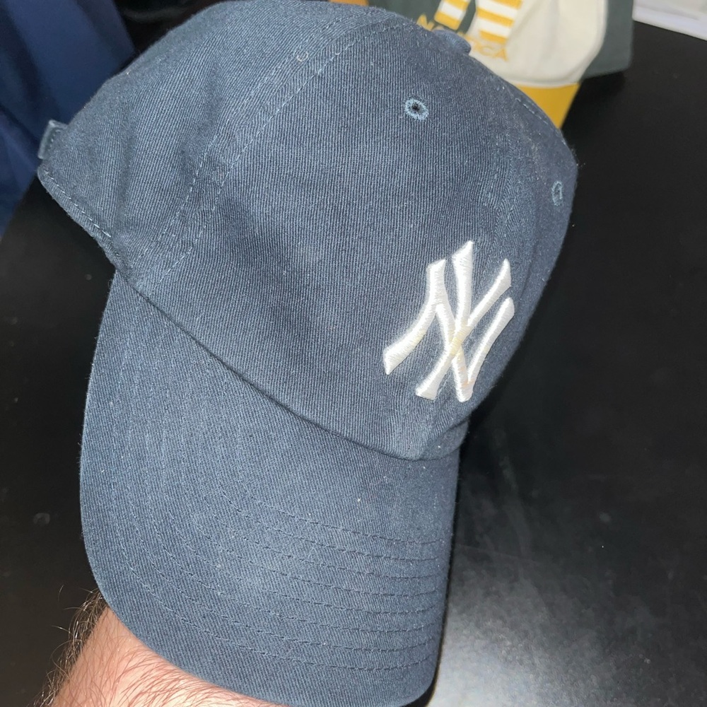 NY Yankees Blue Baseball Cap with White Logo
